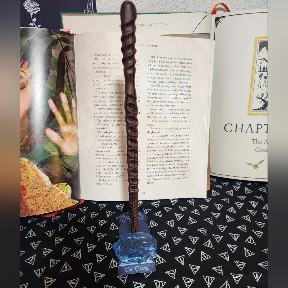 Cho Chang Harry Potter Patronus Wand Display with Stand